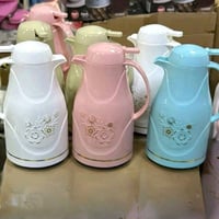 ترامس  شاي وقهوة بألوان باستيل هادئة: ​التصميم: بلاستيك خارجي بنقشة ور...