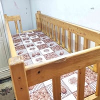 سرير أطفال طابقين • خشب • ١٨٠×٨٠