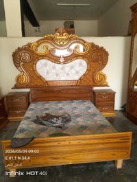 يوجد غرفة نوم خشب صاج عراقي السعر 650بيها مجال الاستفسار 07823837505