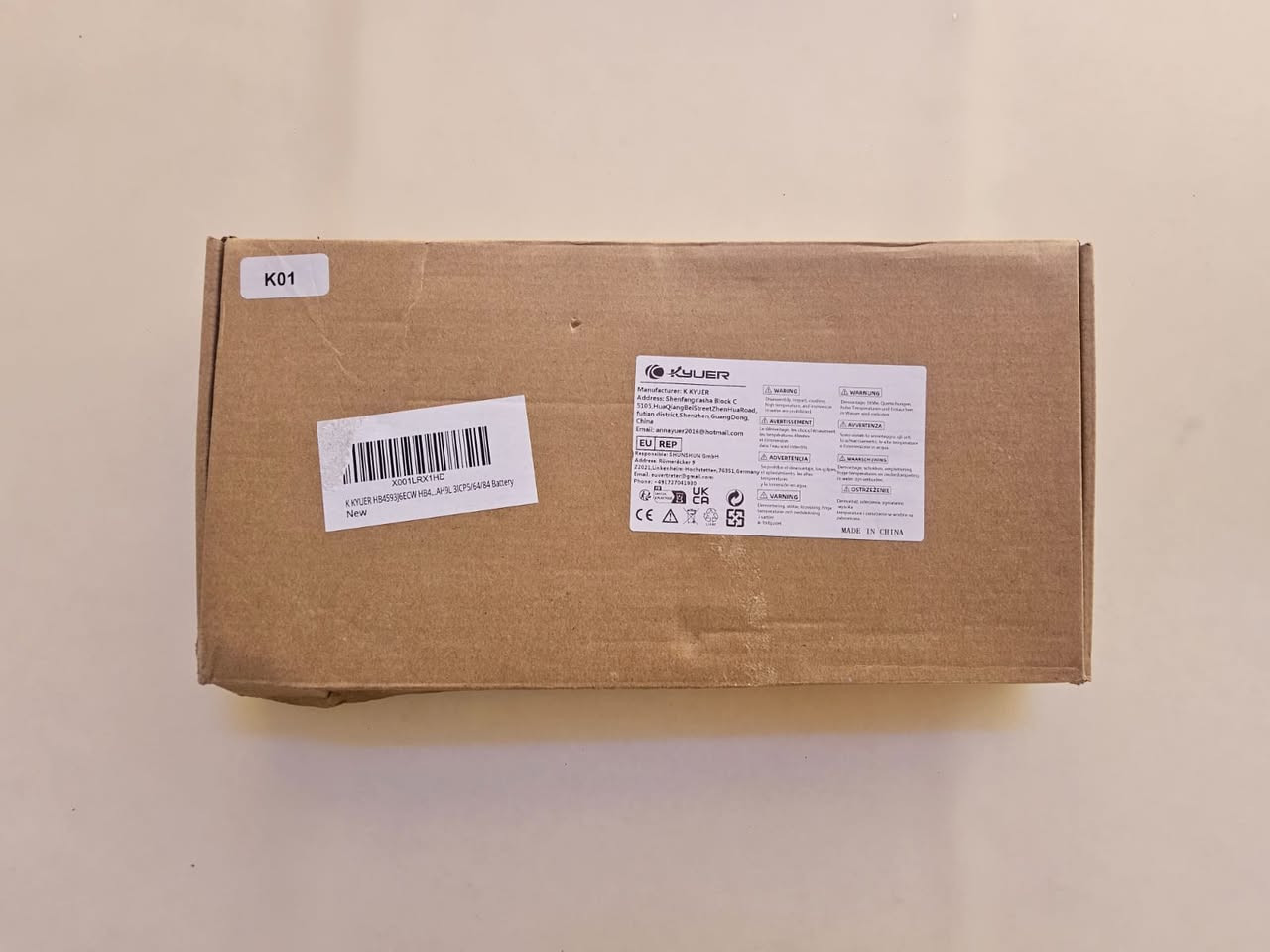 السلام عليكم 

بطارية لاب توب هواوي hawei MateBook 13 

السعر 30 الف 

التفاصيل داخل الصور / للتواصل *********** واتس اب توصيل بغداد (5) آلاف محافظات (6) الاف للمزيد زوروا صفحتنا على الفيس بك 

https://www.facebook.com/profile.php?id=61560710157601
