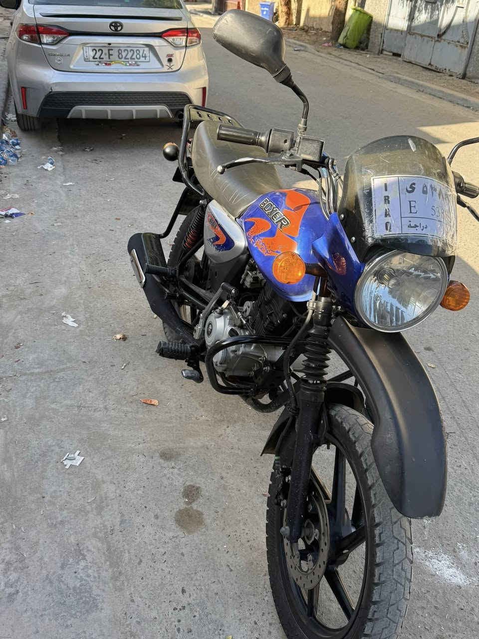 بوكسر رقم وسنويه تحويل ثاني يوم مديل 23 لدراجه خير من الله مجفته مره وحده  للبيع مكاني شعب حي البساتين ***********
