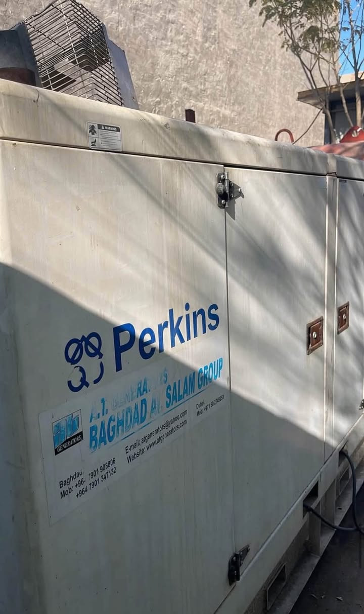 السلام عليكمًمولد بيركنز إنكليزي اصلي بلاديه سته سلندر 100KVA العنوان. بغداد شارع ١٤ رمضان الاتصال بالرقم ***********
