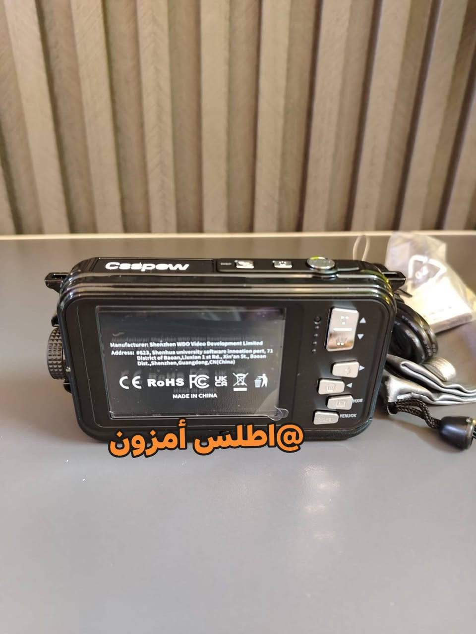 كاميرا رقمية مقاومة للماء .
🔷دقة التصوير: تصل إلى 56 ميجابكسل للصور وفيديو بدقة 4K. 
🔷الشاشات: مزودة بشاشة أمامية مقاس 1.8 بوصة وخلفية مقاس 2.7 بوصة لسهولة التقاط صور السيلفي. 
🔷مقاومة الماء: مصممة للاستخدام تحت الماء، وقابلة للغمر حتى عمق 11 قدمًا (حوالي 3.5 متر). 
🔷المميزات: تحتوي على نظام تثبيت إلكتروني للصورة، وفلاش LED. 
متوفر بسعر 38 الف 
متوفر توصيل الى جميع محافظات العراق 5 الف 
🔷للحجز خاص ماسنجر او واتساب
🔷رقم الواتساب ***********
