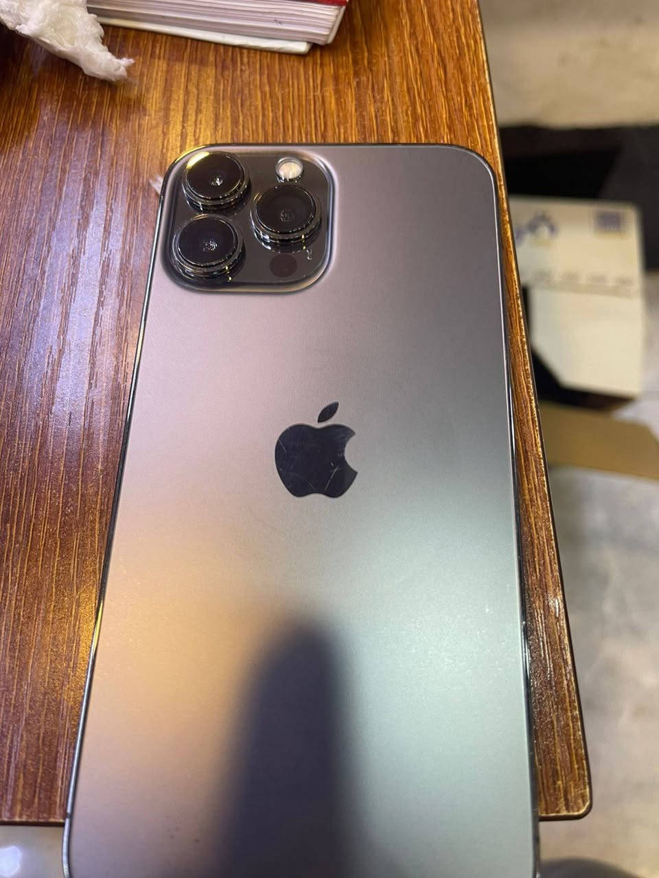 أيفون 13 برو ماكس جهاز نضافه 97 ب ميه
ذاكرة 128
تك سيمكارت
بطاريه 77
جهاز بلادي مامفتوح
السعر 600 وبي مجال بسيط 
للتواصل
***********
