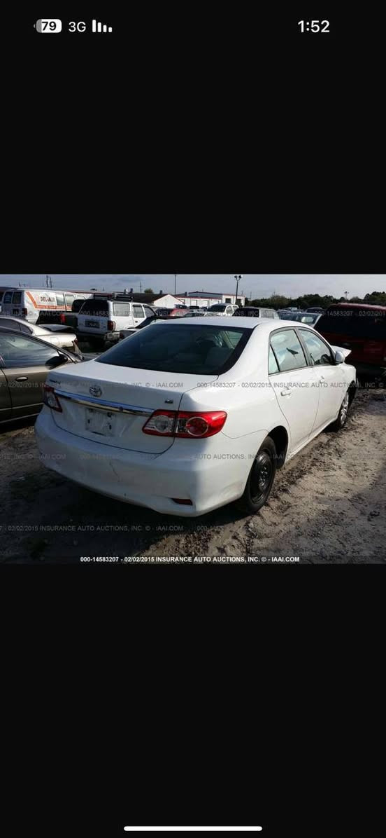 كورلا
كوررلا ١٣
ماشية ١٦٠
حادثهة بامريكا+ مبدل بنيد 
بلعراق باب السايق كارت
جاملغ جهة السايق ربع معجون
وباب الورة الراكب الشخط لحد الان عايفة مامسوي
سيارة بيهة تكشير صبغ
باسمي مكاني الغزالية
١٢٨ عارضهة
***********
