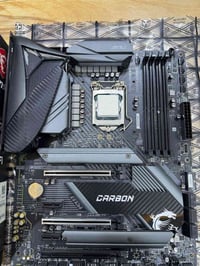 قطع مستخدم بحالة الجديد  I7 10700KF MB Z490 MPG msi WiFi  السعر 225 ال...