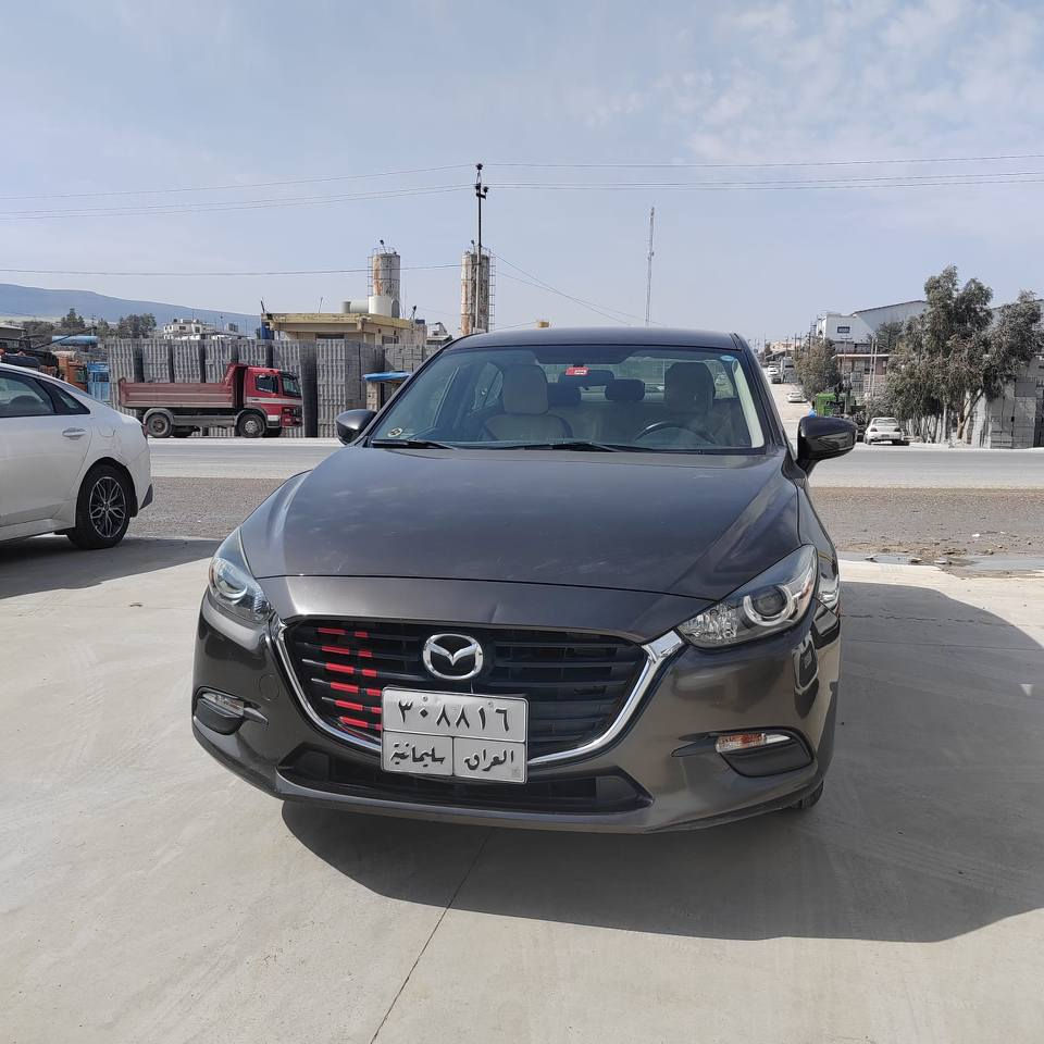 Mazda 3 ٢٠١٨ خلیجی
گێڕو و مەکینە بەشەرت هیچ کێشەیەک کارەبای نییە
مەکینە ١٦
بەسمە 
سوکان ڤۆلیۆم ٫ دوو سویچ ٫ حاسەی دوواوە 
زۆر کەم رۆشتوو ٨٣٠٠٠ ڕۆشتووە هایدرۆلیک گێڕ گۆڕدراوە
سەنەوی بە سەرچووە مانگ ٩ ٢٠٢٥ پارەی سەنەوی تازەکردنەوە غرامەی کامیرا دەگەڕینمەوە کیشەی سەنەوی تازەکردنەوە نییە
بۆیاخ چەمەلەغی پێشەوە دەرگای لای سەکن شوخت بوە بۆیاخ جوان بۆ کراوە  لێ خشاندن بەری کەوتووە ، دوو شوین چاڵە بچووک 
***********
نرخی  / 133 معامەلە السليمانية, العراق
