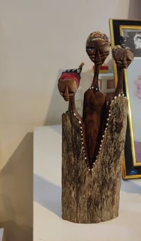 نحت افريقي • خشب الصاج • ديكور