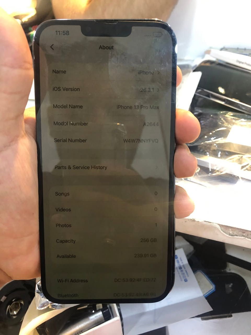 سلام عليكم اجهزة ايفون نوع

Iphone 16 pro max
256GB
2sim
Iphone 13 pro max 
256 gb
2sim
خرايط عدد ٢  iphone 15 pro max 
مقفول ايكلود و ابل ايدي 
بيع شلع 
كل 500$
***********
