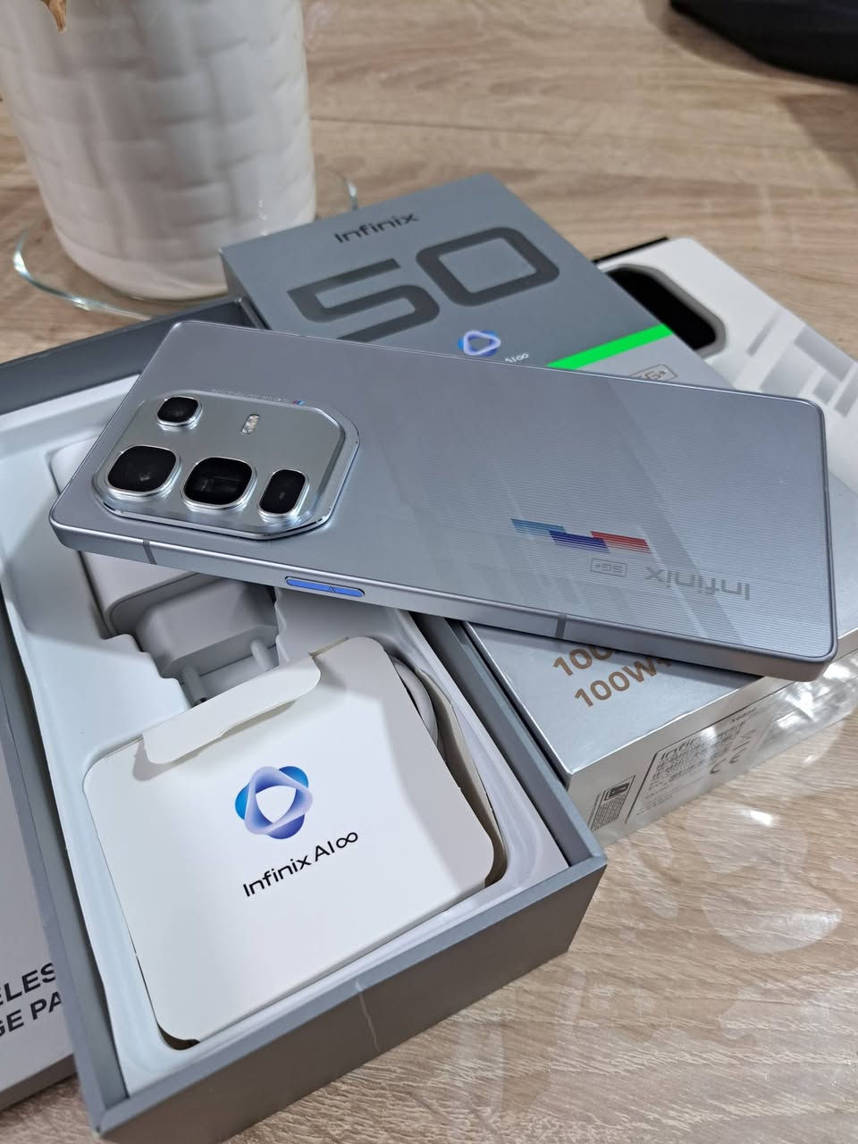 INFINIX NOTE 50 PRO PLUS 5G 

 نرخى 350  هه زار 
زاكيره 256  رام 12 خاوينى 99%  كه م به كارهاتووه 
كامل  ئه شيا بي عه يب  و نه كراوه به زه مان 2رؤژ  گه ياندن هه يه 
***********
--------------------------------------------------
INFINIX NOTE 50 PRO PLUS 5G 

سعره 350 الف 
ذاكره 256  رام 12  نظافه 99 %  مستخدم قليل 
 غراضه كامل مابيه عيب خطين  و مامفتوح  بضمان يومين الفحص
متوفر توصيل
***********
***********
