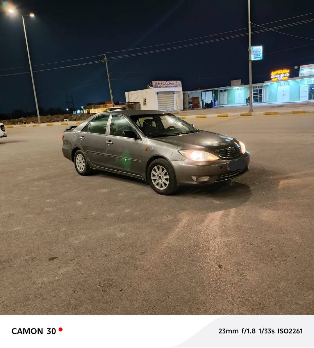 سلام عليكم كامري 2004  محرك 2400            بي تبخير. بدون تنقيص
فقط رقم انكليزي سنويه بسمي لل 2027
 كير اوتو جديد السياره محتاجه صبغ عام وترتيبات 
مصبوغه عام وبيه جراد السياره فوول.  مواصفات كشانت كهرباء لايت زنون كهربائيات كله شغاله غرفته جديده صدر جديد ويل كروم جام كهرباء مسجل راديو بلادي شركه 
السعر 75  وبيه مجال مكاني الرمادي مصوجه مقدفه
*********** واتساب 
*********** واتساب
