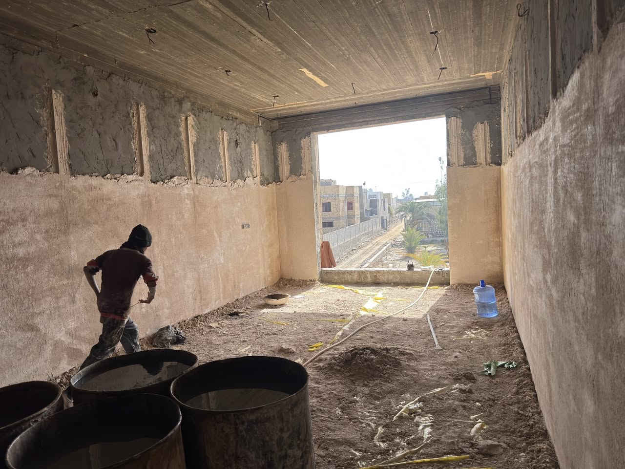 مكتب زان الهندسي 
اعمال اللبخ لاحد مواقعنا في الديوانية فيلا داخل مزرعة طريق السنية سياحي 
***********
