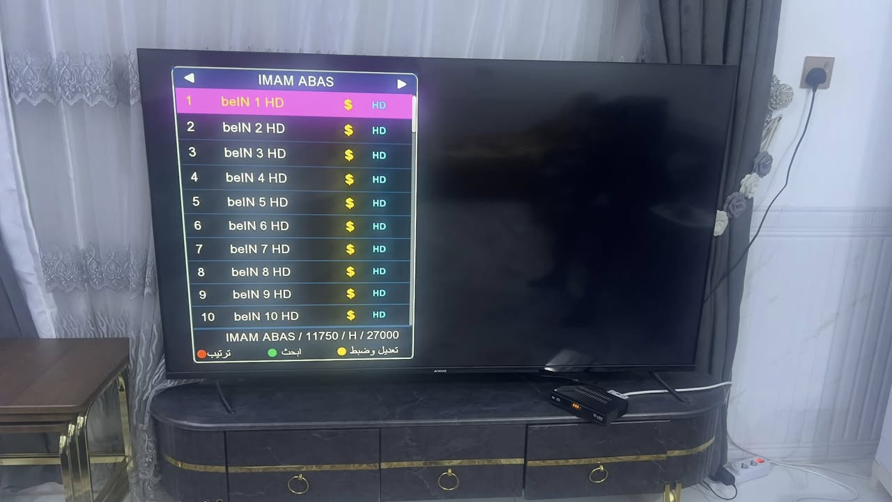 تم تنصيب شبكة الوند للبث الرقمي الرياضي
باقة bein SPORTS الرياضية وقنواتSSCوابو ظبي
وقنوات الرابعة SPORTS 
تم التنصيب على كلا البرجين تولفروش و إمام عباس بنفس الإتجاة وتم برمجة قنوات الكلة البرجين
العمل في خانقين-ملك شاة

الاشتراك الشهري 16 الف
ثلاثة اشهر 45 الف
لتنصيب الستلايت+شبكة الوند للبث الرقيمي الرياضي+تنصيب الكاميرات
علي رياض-***********
