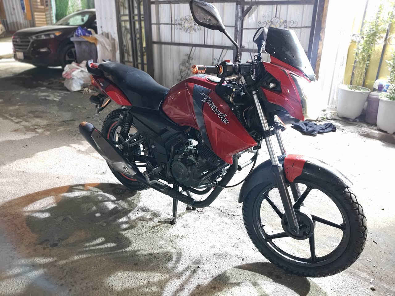 السلام عليكم
دراجه TVS اباتشي موديل ٢٠١٩
نضافتهه موضحه بالصوره  مكينتهه ممدود سبانه عليه  مكفوله من الفتح بيه نواقص دوسه اليمنه والخلفيه مال الشخص الثاني وبريك امامي وكلجات شويه  ضعيفه 
اوراقهه كلهه كامله +اوراق المعرض 
السعر ٦٥٠ قفل من الاخير
مكاني بغداد الشعب *********** 
***********
