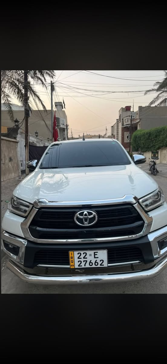 السلام عليكم للبيع بيكم تويوتا هايلوكس فور ويل سعودي  موديل ٢٠٢٢ مكفولة من الحادث بيها بارد كد شبر بالجاملغ الخلفي رقم اربيل سنوية نافذة 2028 كشنات الامامي تدفئة  تبريد السعر ٣٢٠ وبي مجال قليل حك الجية مكان السيارة بغداد البلديات الاتصال على الرقم ***********
