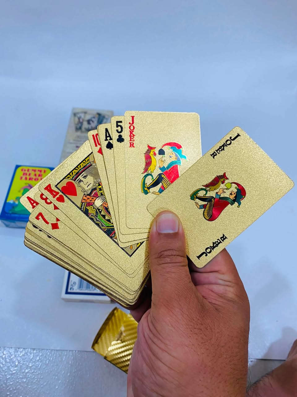 متوفر
ورق بالة اصلي باكيتين الذهبي وبايسكل
ورق تاروت ٧ باكيت
كارتات بوكيمون ورق قوي باكيتين ذهبي واسود
استفسار عالخاص
متوفر توصيل


**إذا كنت صاحب هذا الإعلان وتريد حذفه لأي سبب، رجاءا أرسل رسالة إلى الدعم الفني**