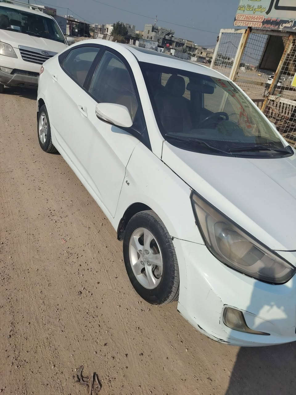 السلام عليكم اكسنت ٢٠١١ خليجي طخحه بالجاملغ الأمامي رقمها بغداد تخم تاير محرك كير مكينه خير من الله للاستفسار ***********
