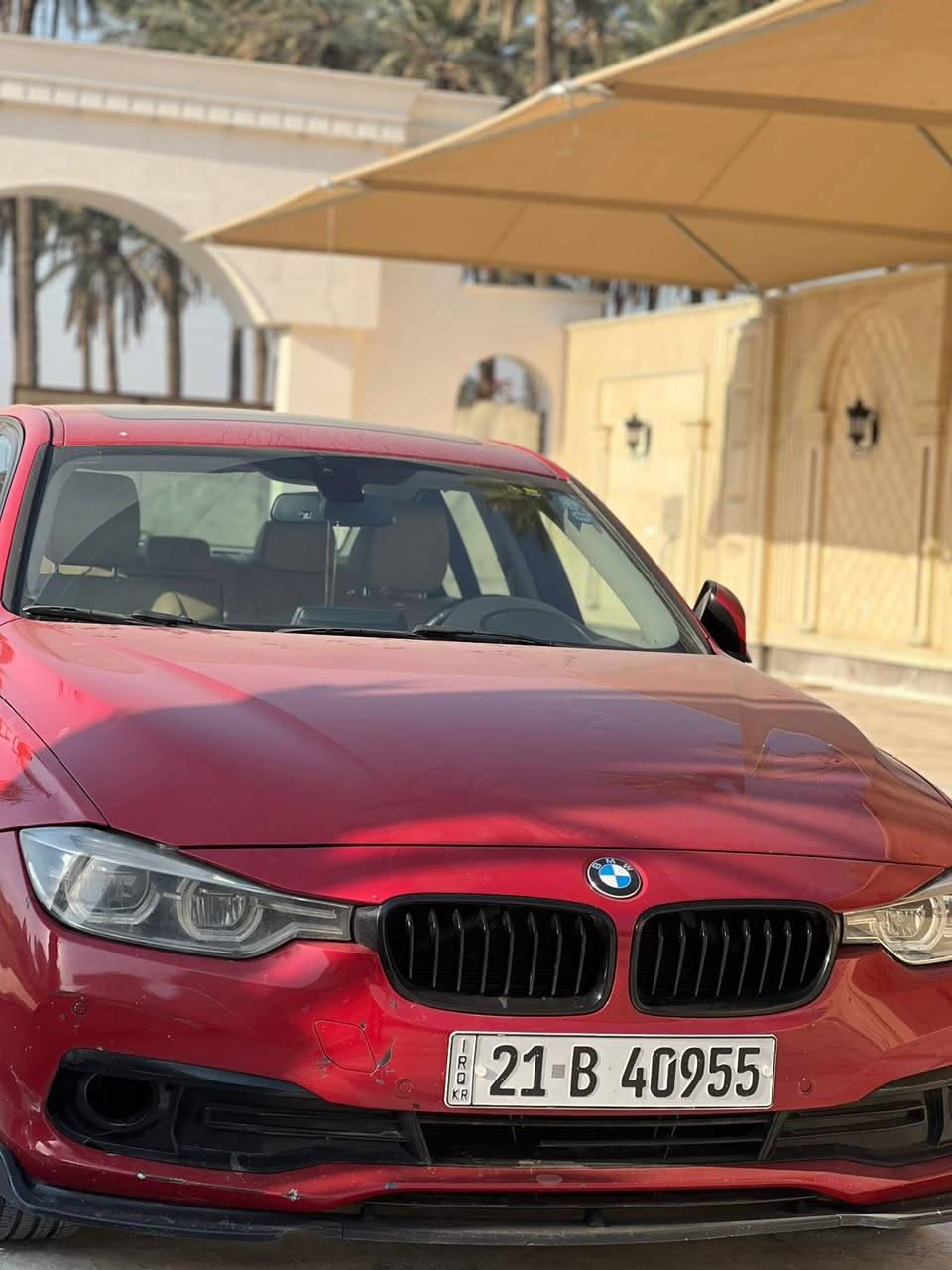 BMWF30(2016)وكالة العروش
ميكنه B48 twin power turbo
خمس بردات 
تبريد قطعتين
حساسات خلفيه 
كاميرا دواره
بصمه تشغيل
اربعه انضمه قيادة 
سبورت 
كونفورت
ايكو
نورمال
كير HP8 8 نمر
سلايد روف
حساس مساحات
لايت داينمك
زينون بلادي
اطارات 17 
تخم تاير جديد 
عليها ادامه كامله

السعر 180 وبيهة مجال
او مراوس حسب القناعة
للاستفسار *********** بغداد / الدورة

***********
