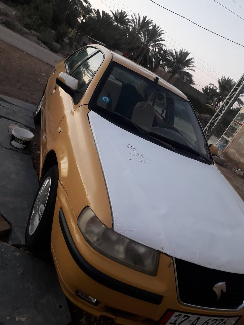 سمند للبيع مديل 10السياره رقم انكيلزي امصفره من كلشي كير مكينه مكفولات عوزها بس تبريد ضررها طخه جاملع خلفي ومصلحه السعر(25)وبيه مجال ***********
