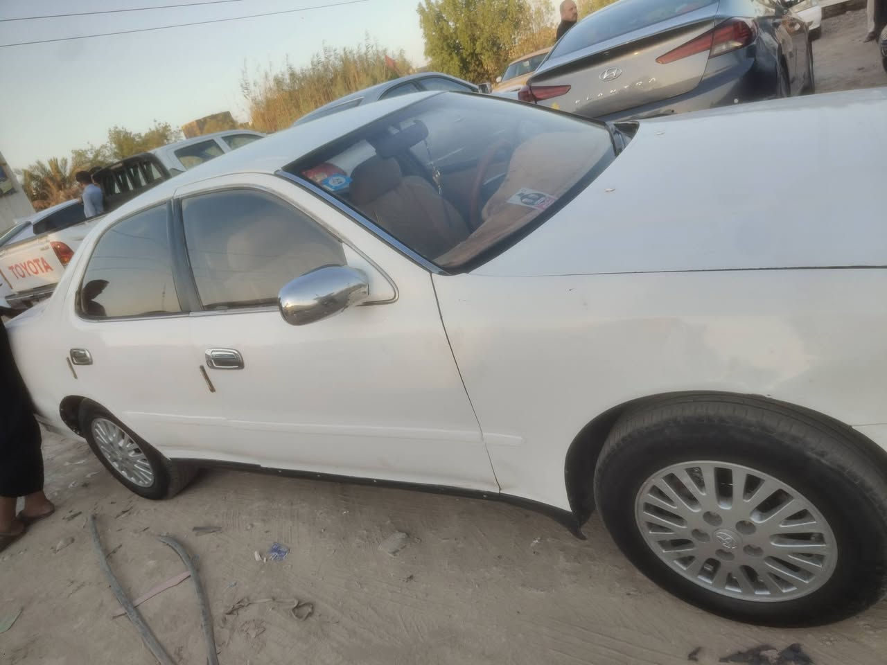 السلام عليكم كريستال للبيع الموديل 95 فيها ضربه بالفقته قدام ام عماره سعرها 55 وبها مجال قليل مكان مكانها ديغار الشطره***********
