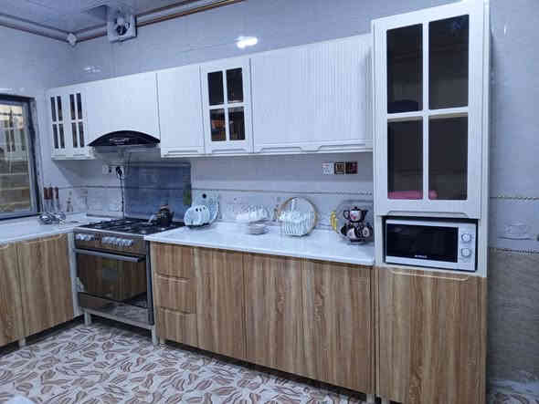 ‎اجمل موديلات تركي داخل المنيوم بيبان خشب بالون بريس تركي 285الف ارضي معلق ***********‎ كركوك
