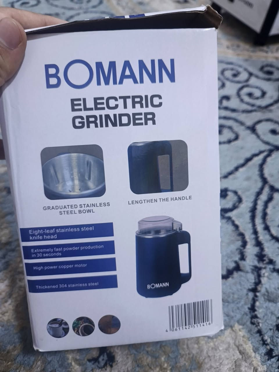 السلام عليكم طاحونة للبيع ماركة الماني جديدة بلباكيت
الحجم / كبير

السعر / 30
الرقم ***********
