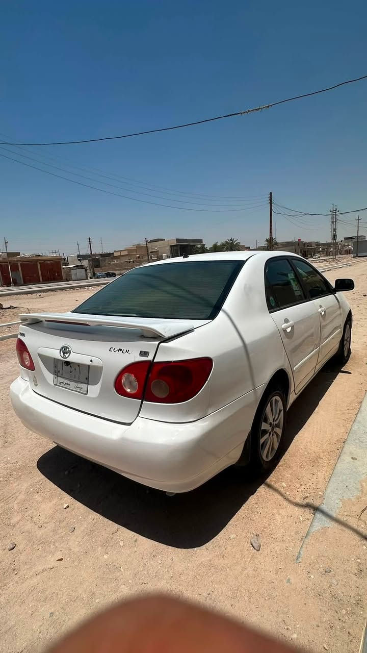 للبيع كورلا نحلة مديل 2007
سيارة بأسمي تحويل مباشر مكاني البصرة الزبير
محرك 1800 تبريد فول 
السعر 80 وبيها حگ الجيه  
مُكلف بالنشر صاحب السيارة للأستفسار ***********

