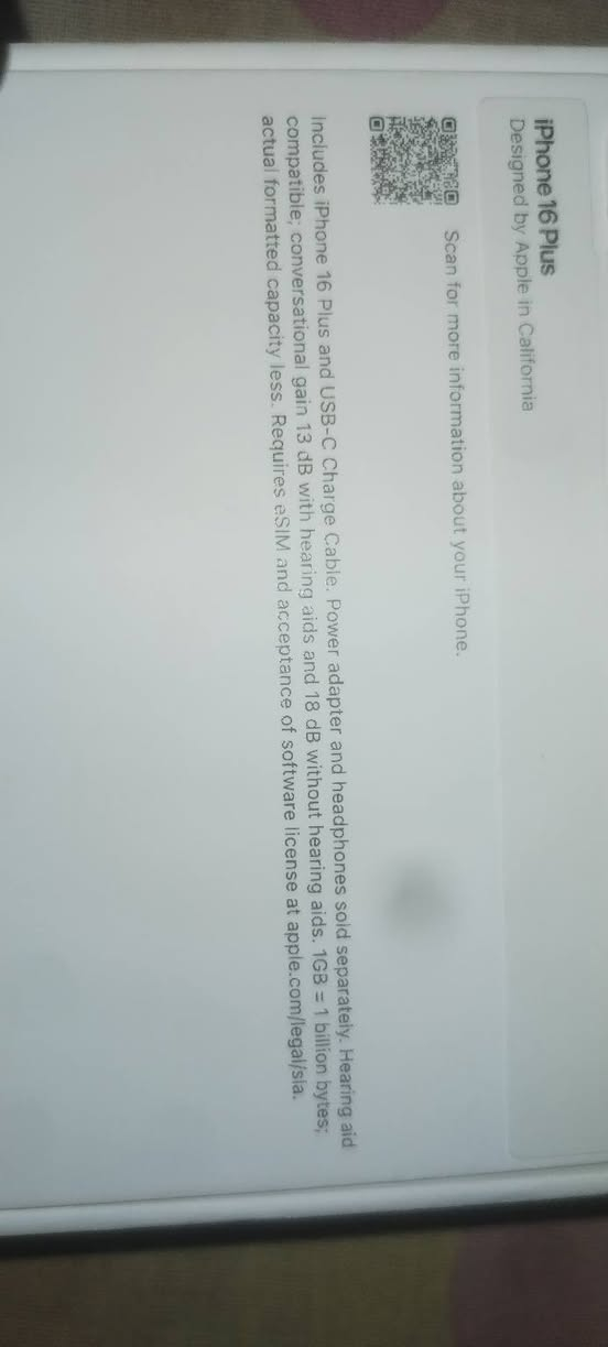 السلام عليكم اجاني هذا الموبايل هديه من امريكيا 16 بلاص 256 جديد ما مفتوح وهاي الصور مع الفاتوره طبآ الضريبه مدفوعه رايد ابيعه ***********
