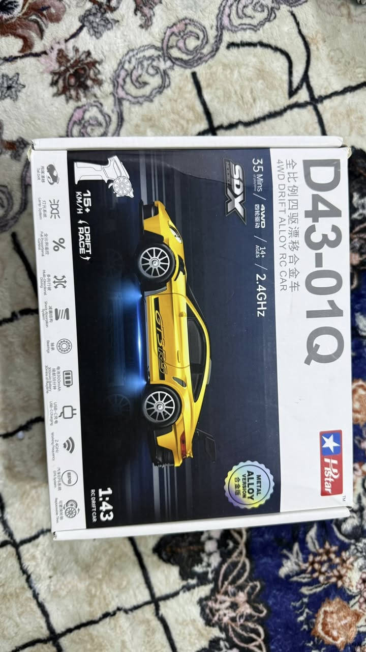 هذه سيارة احترافية حديد بلكامل صغيرة الحجم بمقياس 1/43 من طراز HStar D43-01Q.
تتميز بهيكل مصنوع من سبائك معدنية وتصميم مستوحى من سيارات بورش.
تتضمن نظام دفع رباعي (4WD) 
ونظام جيروسكوب مدمج للمساعدة في الانجراف (Drift).
توفر وقت تشغيل يصل إلى 35 دقيقة 
وتستخدم شاحناً من نوع USB Type-C.
السعر والتفاصيل على الخاص لطفاً 🙏🏼🤍


**إذا كنت صاحب هذا الإعلان وتريد حذفه لأي سبب، رجاءا أرسل رسالة إلى الدعم الفني**