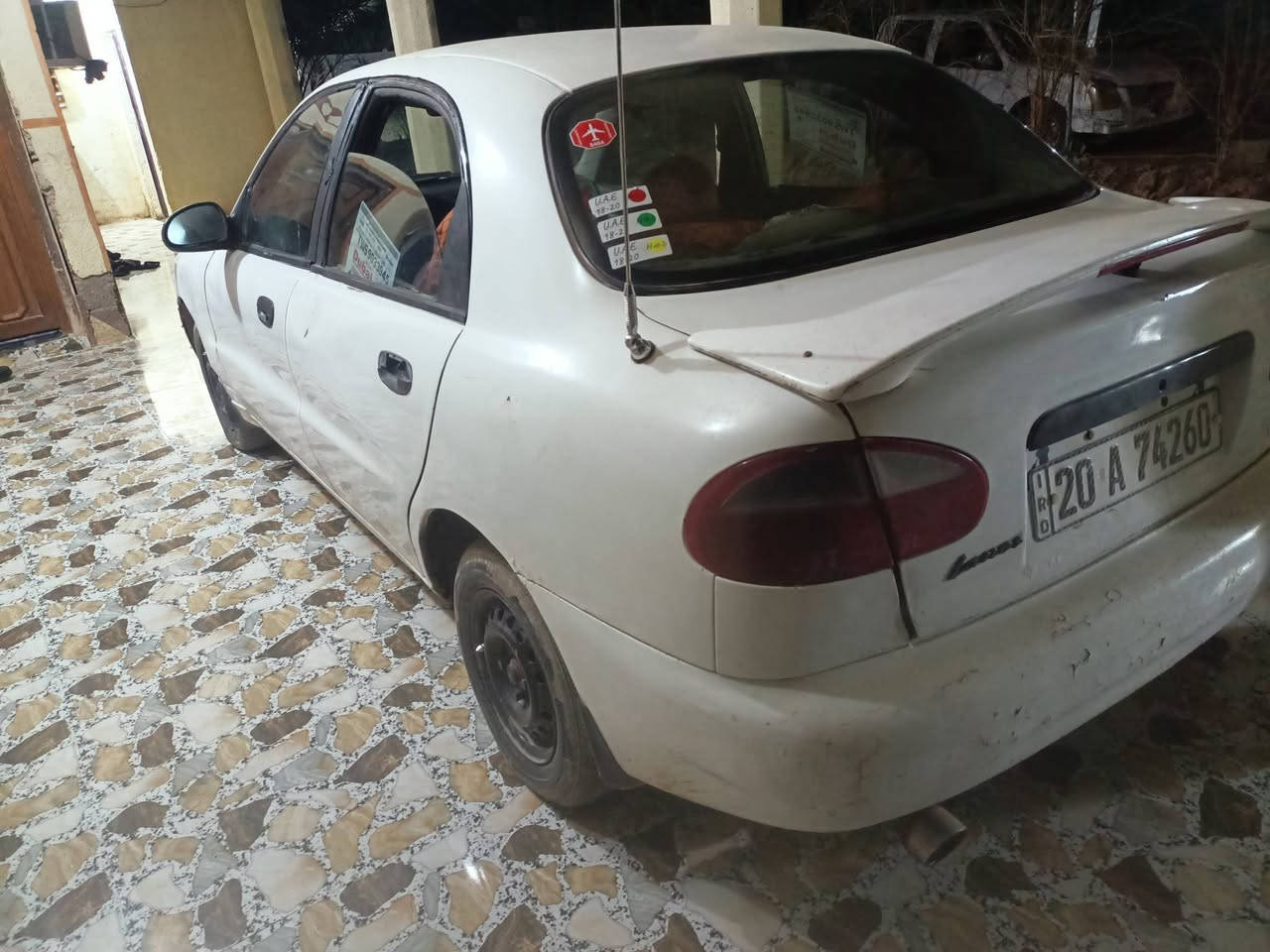 سلام عليكم لانوس موديل ٩٧رقم ديالى دوالي سياره مكفول من محرك وكير تخم تير سعر ٢٩وبيه مجال مكان الخالص ***********
