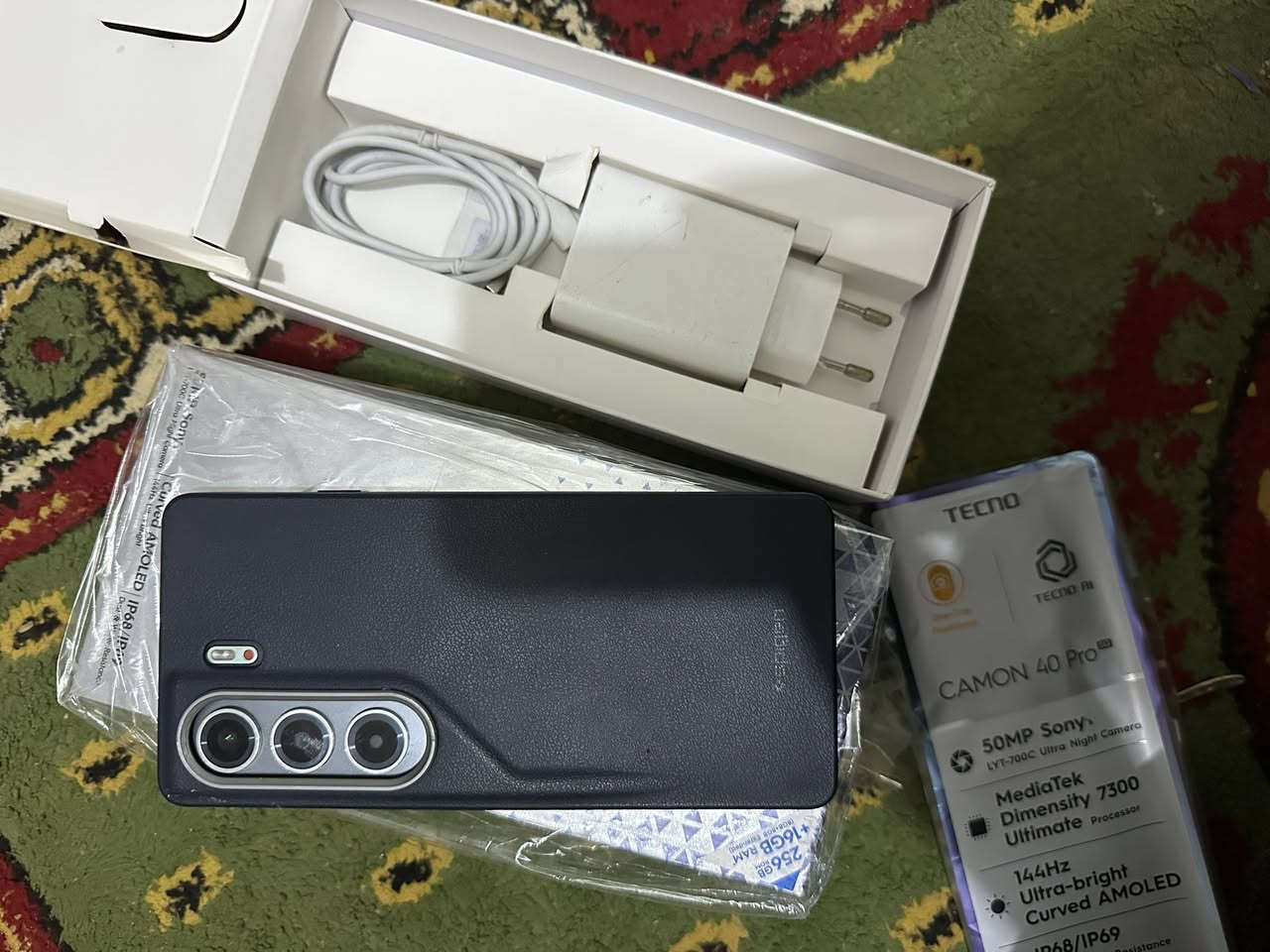 جهاز NO CAMON 40 Pro 5Gذاكرته 256غراظه كامله مكاني نجف استفسار خاص او ***********سعر.    225
