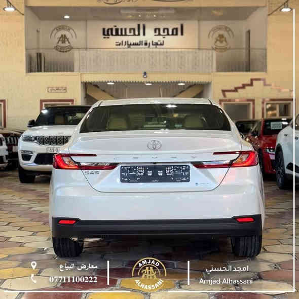#امجد_الحسني_لتجارة_السيارات

‏TOYOTA CAMRY 2025
‏E puls
🛑ضمان ساز🛑
➖ زيرو غير مستخدمة
➖ شاشة + كامرة
➖ لايت أمامي زينون
➖ محرك هايبرد 2.5 اقتصادي
➖ ضمان وصيانة مجانية ✔️
➖ كرسي كهربائي

للاستفسار أكثر الاتصال على الرقم
***********
بغداد - معارض البياع - الشارع الثاني
