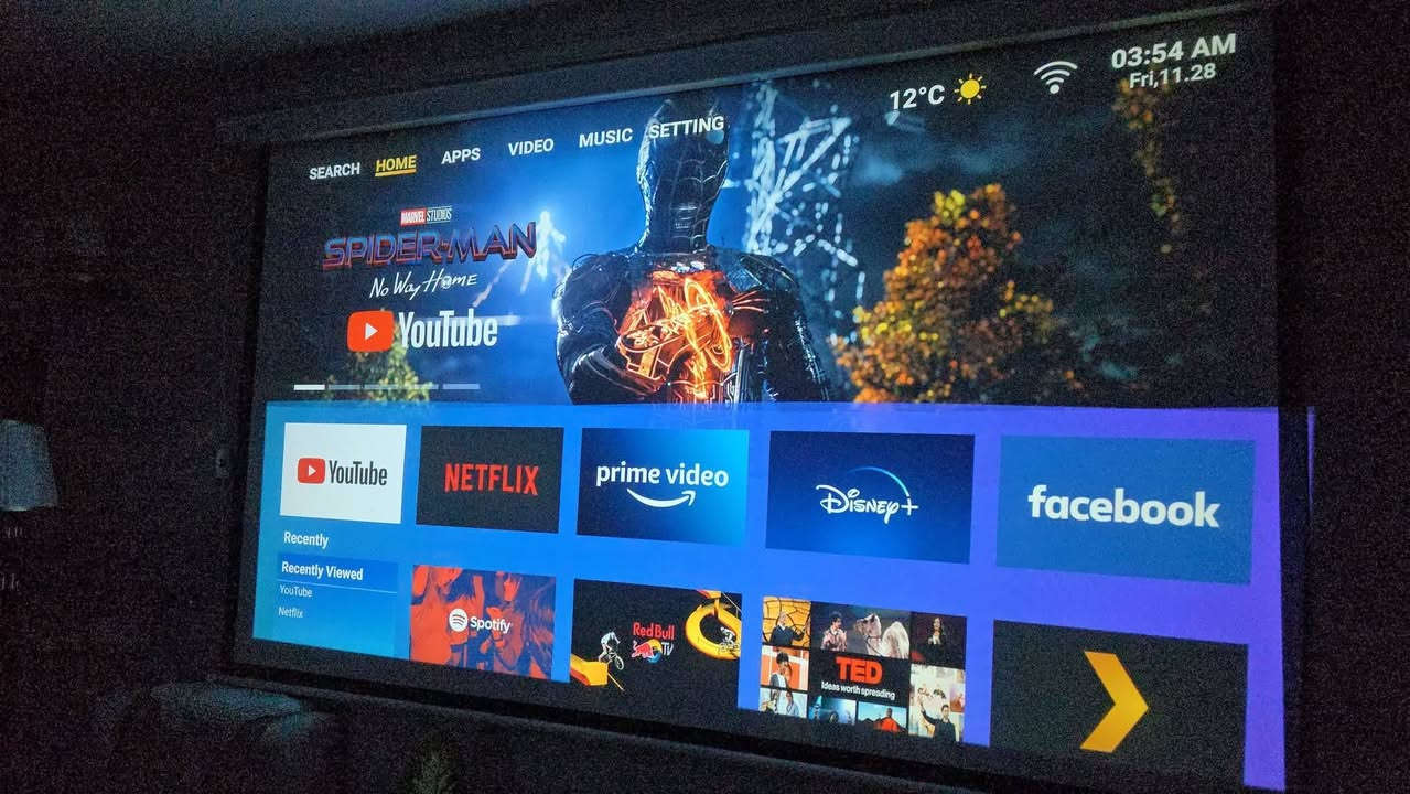 🔥جهاز العرض الداتا شو WiMiUS P63 🔥
🔥 يتميز بدقة أصلية تبلغ 1080 تدعم 4k🔥
مع هدية برنامج مفتوح بدون اشتراك جميع القنوات الرياضية الناقلة للدوري بن سبورت مع جميع القنواة الأفلام والمسلسلات العربية مع مكتبة ضخمة من الأفلام.. 
🚨ونظام Android TV مدمج في نظام سريع وسلس 🚨
📽️ويدعم تقنيات الاتصال الحديثة مثل Wi-Fi 6📽️
 و Bluetooth 5.2. 📲🎬 🥰ضمان فحص واستبدال 🥰
المواصفات الرئيسية :-
يتميز جهاز العرض WiMiUS P63 بمجموعة من الميزات المتكاملة والمفيدة للاستخدام المنزلي وفي المدارس والمعاهد والجامعات .

🔴 الدقة والسطوع: دقة أصلية تبلغ 1920 × 1080 بكسل، ويدعم إدخال إشارة 4K. يبلغ سطوعه حوالي 750 لومن ANSI (أو 650 ANSI حسب بعض المصادر). 28000 لومنز 
🔴 نظام التشغيل: مزود بنظام Android TV مدمج، مما يتيح الوصول المباشر إلى أكثر من 7000 تطبيق، بما في ذلك Netflix و Prime Video و Disney+ وغيرها، دون الحاجة إلى أجهزة بث خارجية.
🔴 الميزات الذكية: يشتمل على تركيز كهربائي مبتكر (Electric Focus) لتوضيح الصورة في ثوانٍ قليلة عبر جهاز التحكم عن بعد، وتصحيح انحراف رباعي النقاط (4-point keystone correction) لتعديل زوايا الصورة بسهولة. تعديل الزوايا تلقائي يحتوي على كامرة أمامية. 
🔴 الاتصال: يدعم أحدث تقنيات Wi-Fi 6 و Bluetooth 5.2 لنقل بيانات أسرع وأكثر استقرارًا، وربط مع جميع الأجهزة والاصدارات بدون تقطيع أو تأخير .. 
🔴 ويتضمن منافذ HDMI مزدوجة، ومنافذ USB مزدوجة، ومنفذ AV، ومقبس سماعة رأس.
🔴 الصوت: يحتوي على مكبري صوت مدمجين بقوة 10 واط. استريو صوت عالي ونقي . 

🔴 عمر المصباح: تستخدم تقنية إضاءة LED، بعمر افتراضي يصل إلى 30,000 ساعة. 
🔴 يغطي مساحة عرض ٧ متر مع خاصية التكبير والتصغير ، 
🔴 فوكس تحكم عن طريق الازرار الموجودة في أعلى الجهاز او عن طريق الرمونت كونترول  اوتو كيستون لتصحيح انحراف الزوايا . 
🔴 ذاكرة داخلية 32 كيكا والعشوائية 1 كيكا نظام سلس سريع التحكم والتنقل بين البرامج . 
🔴 الربط مع الهاتف الاندرويد والايفون لاسلكي بدون انترنت 
عن طريق خاصية المشاركة الاسلكية المثبتة ولا تحتاج إلى تثبيت .
🔴 تبريد مزدوج الجوانب يعطي انسيابية في تبريد عالي التوزيع 
لمشاهدة الأفلام بدون توقف . مع خاصية تنقية الغبار لتقليل من حدوث بقع سوداء . عدة تنظيف ملحق مع الجهاز.
🔴 المحتويات ستاند منضدي كيبلات ورمونت وكتلوك وعدة تنظيف . 
🔴 الجهاز جديد استيرادنا الخاص سعر الجهاز على الخاص يوجد جملة ومفرد 
وفرناه لكم  عرض لمتابعينا 
هدية مع الجهاز تنصيب مكتبة افلام وقنوات سنة كاملة
تنصيب سينمانا.
نعتذر عن كتابة الأسعار وذلك للحفاظ على تفاعل المنشور
السعر ١٢٠ الف. 
توجد اسعار جملة ايظا 
للحجز والاستفسار مراسلة الصفحة ✔️
توصيل بغداد ومحافظات 5 الف 🚗
واتساب 
*********** 
يسعدنا انظمامك إلى عائلة wimus والاستمتاع بمشاهدة سينمائية 😍#داتاشوسمارت
#داتاشو #بروجكتر #عارض_سينمائي #داتاشو#بروجكتر #بروجكتر #عارض_سينمائي #داتاشو #بروجكتر #عارض_سينمائي #داتاشو
