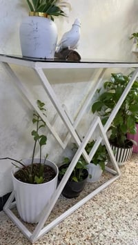 كونسول • حديد وزجاج • ديكور بيت