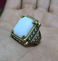 خاتم سبع معادن • مقاس ٢٥ • حجر العطف البحري