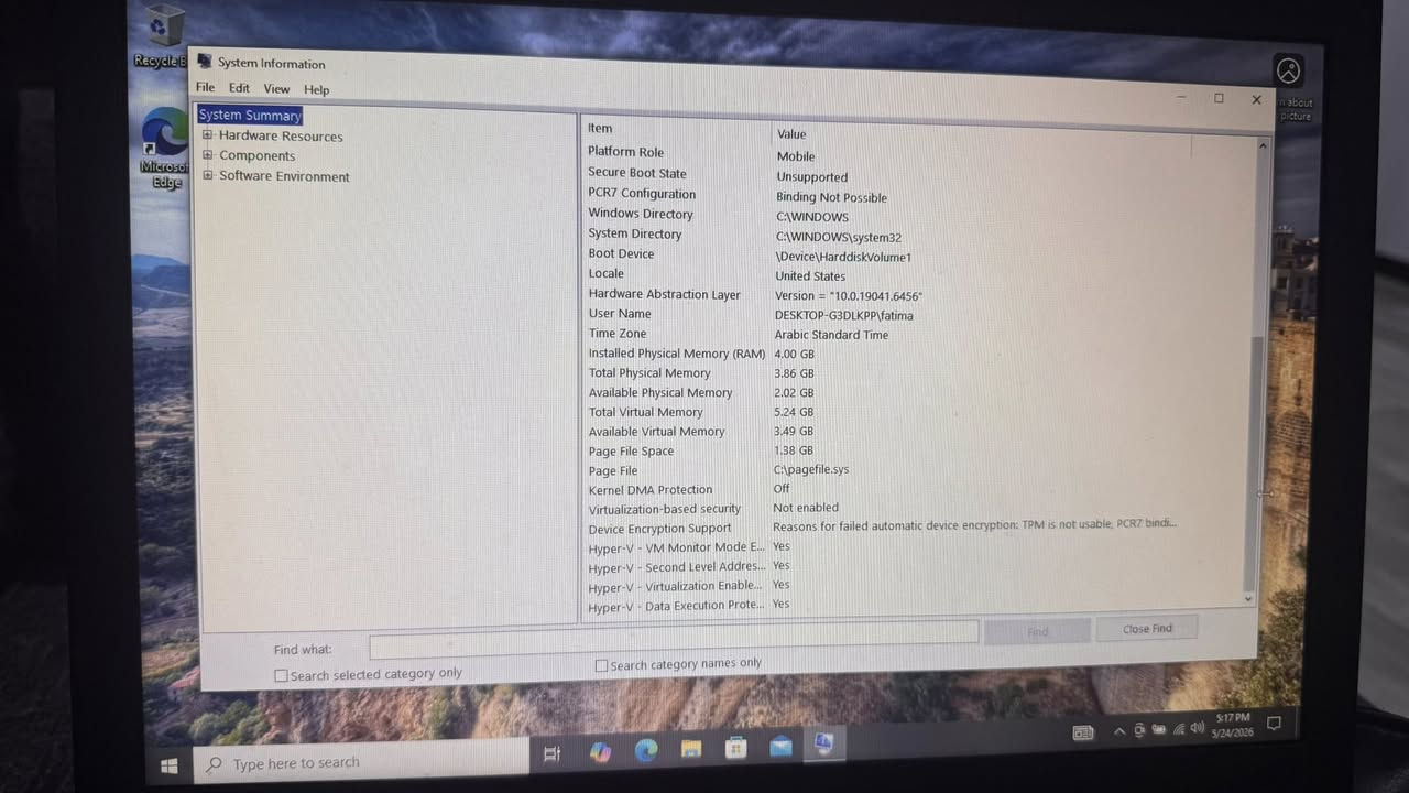 (Dell Latitude) للبيع: لابتوب ديل
المواصفات الأساسية:
Dell Latitude E6410 :الماركة والموديل •
Intel CoreTM i5 (M 520) @ 2.40 GHz :المعالج •
• الذاكرة (الرام): GB RAM 4
• النظام: Windows 10 Pro (نسخة مفعّلة جاهزة
للاستخدام)
• نوع النظام: bit-64
ملاحظة هامة جداً (إبراءً للذمة):
• حالة البطارية: الجهاز لا يعمل إلا وهو متصل بالشاحن.
قمت باستبدال البطارية قبل أيام قليلة ببطارية جديدة ولكن المشكلة مستمرة (قد يحتاج الجهاز تفقد دائرة الشحن أو أن البطارية الجديدة بها خلل).
الملحقات القادمة مع الجهاز:
• الشاحن الخاص به.
• حقيبة لابتوب.
للتواصل والاستفسار:*********** مراسلة واتساب فقط.
