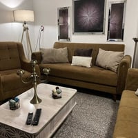 كنب ٧ مقاعد • قماشة تربروف • اسفنج سوفت