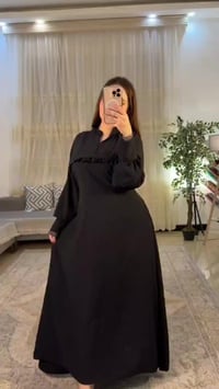 فستان • اسود فاحم • فري سايز ٨٥