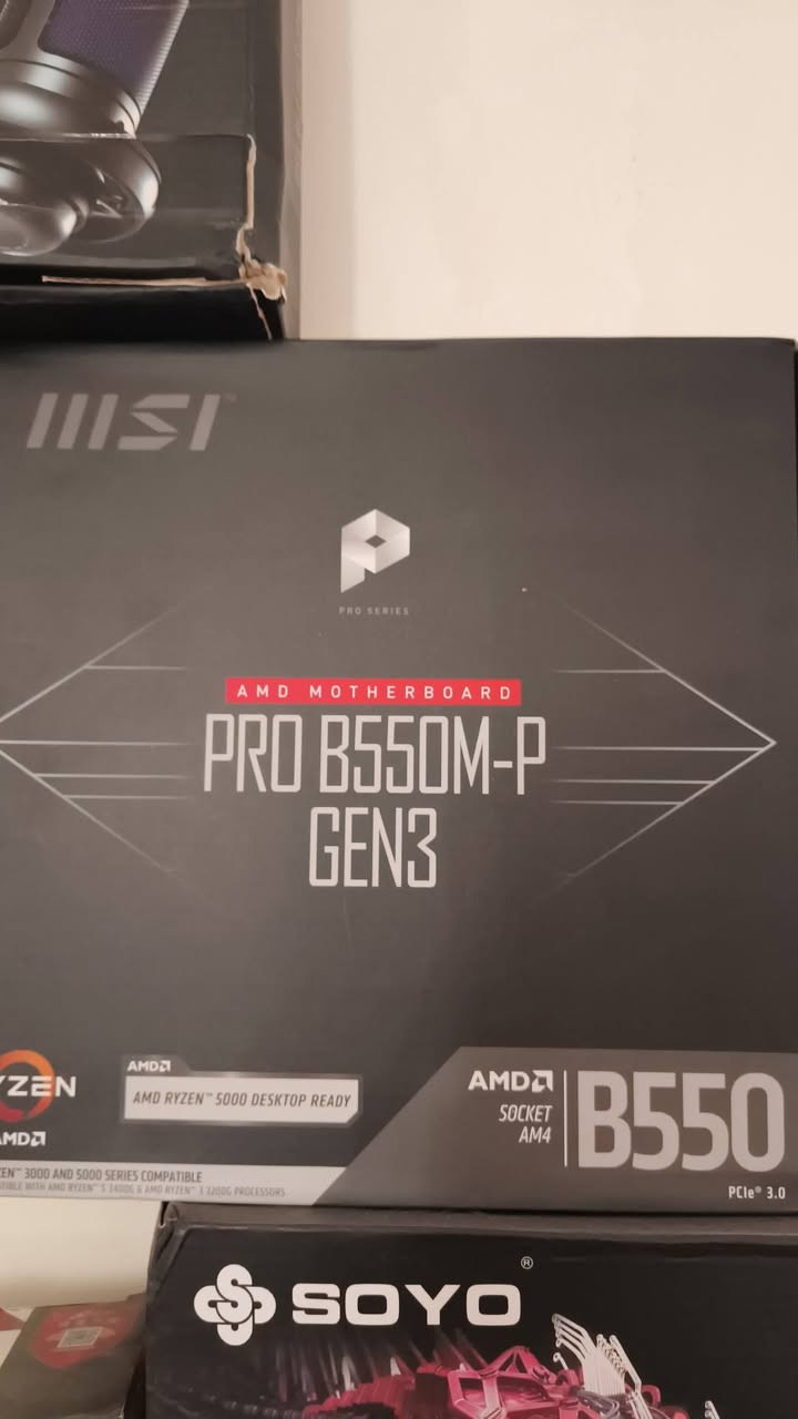 بما انو صارت بلا ملح نبيع قطع افضل عيني 
بورد b550 msi gen٣ ١٤٠
معالج r5 5500 try 140 
ram 16 3000 rgb corsair 120 
m.2 512 70 
كرت شاشة 2060 msi oc ٢٢٠الف 
بور سبلاي ٧٥٠ كولر ماستر ب٨٠ الف 
ولكيس ١١٠ الف تحكم ريمونت 
ولمبرد ٢٥ الف 
كلها جديدة بس الكرت مستعمل وشكرا واكو هواية غراض بعد


**إذا كنت صاحب هذا الإعلان وتريد حذفه لأي سبب، رجاءا أرسل رسالة إلى الدعم الفني**