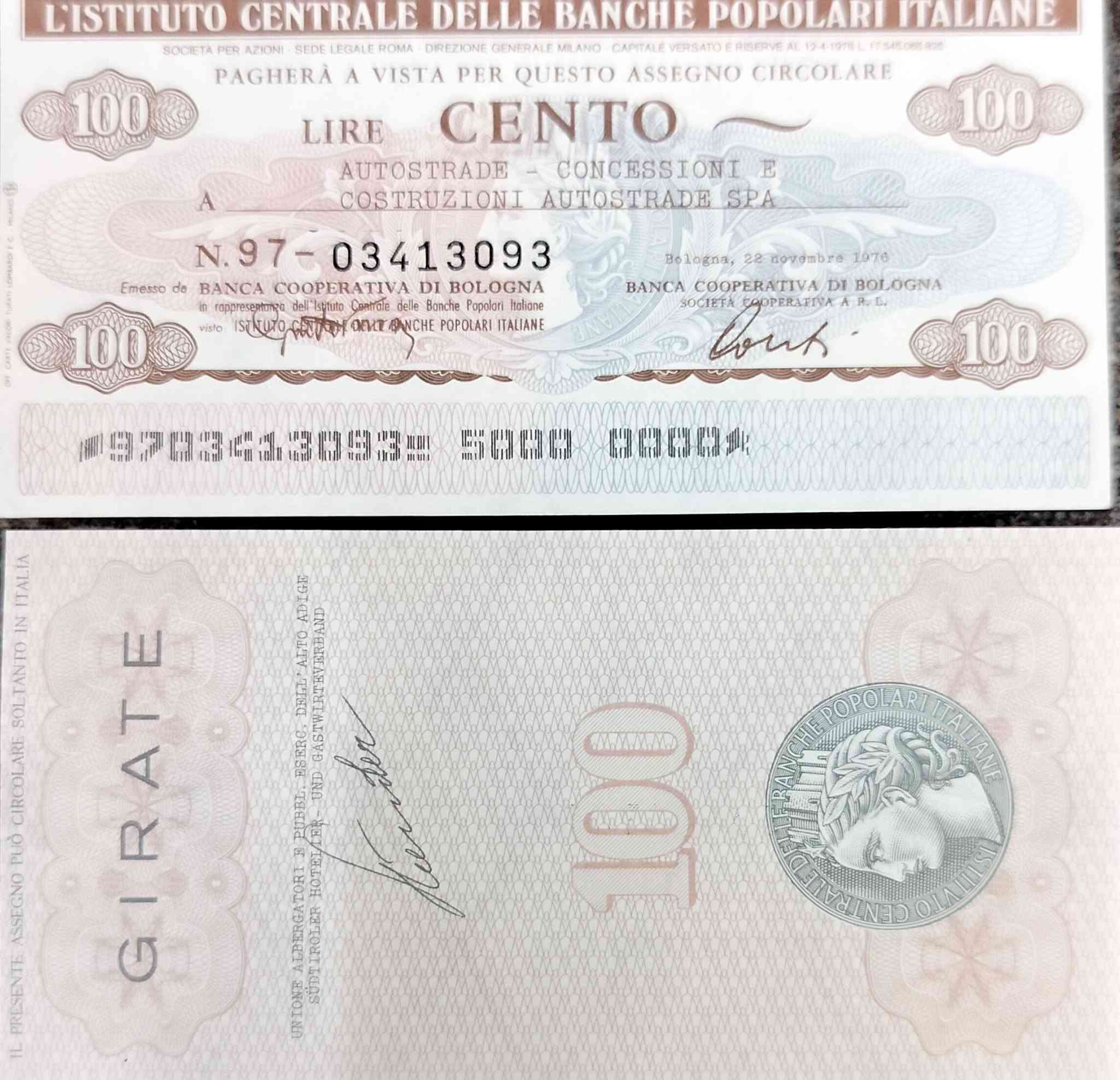 هذه العملة هي "شيك مصغر" (Miniassegno) إيطالي بقيمة 100 ليرة من بنك Banca Cattolica del Veneto.تم إصدار هذا الشيك في 29 ديسمبر 1976 في مدينة فيتشنزا (Vicenza) الإيطالية.استُخدمت هذه الشيكات الصغيرة في منتصف السبعينيات (1975-1978) كبديل للعملات المعدنية الصغيرة التي كانت نادرة في ذلك الوقت.
سعر العمله او الصك ١٠٠٠ دينار الحجز على الصوره الي ترغب حجزها


**إذا كنت صاحب هذا الإعلان وتريد حذفه لأي سبب، رجاءا أرسل رسالة إلى الدعم الفني**