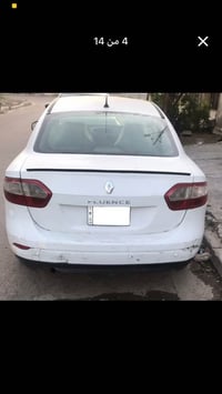 رينو فلونس موديل 2013 لون ابيض، رقمها بغداد دولي، السنوية بأسمي نافذة ...