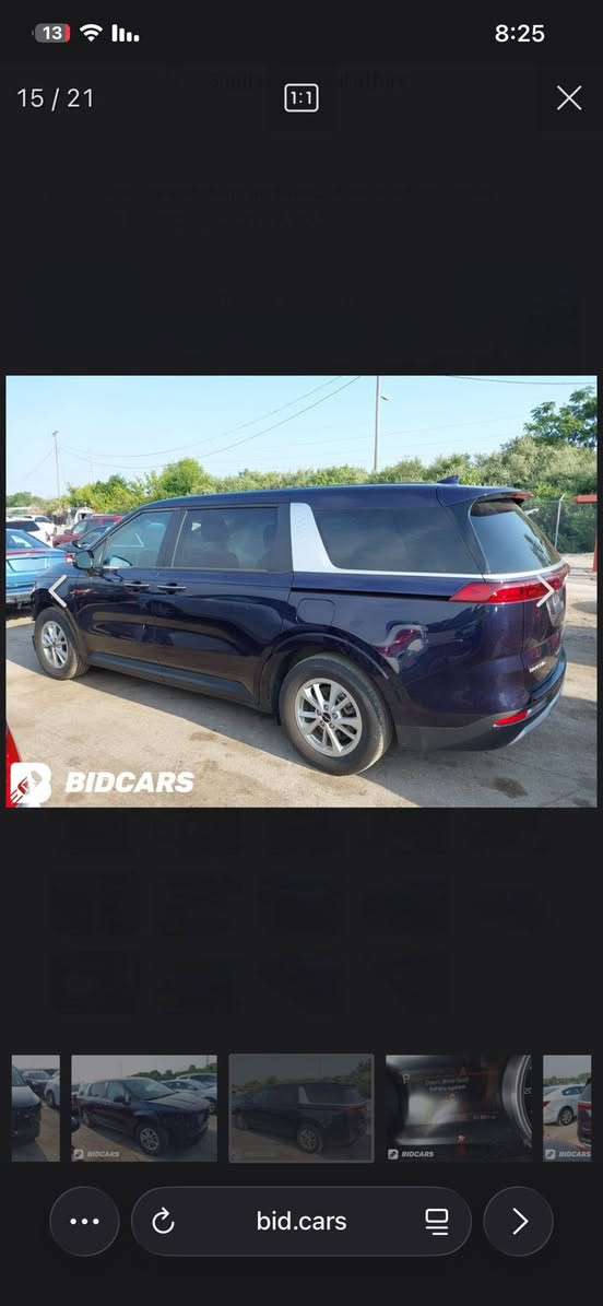 السلام عليكم
كيا كرنفال 2024 Lx
رقم اربيل اجره
حجم المحرك 3500 6سلندر
بصمه  شاشه 
كشنات جلد 
ابواب كهرباء
حساس خلفي
رادار امامي  توقف داتي 
رادار جانبي بل مري
تحديد مسار  سياقه ذاتيه 
تدفئه كشنات 
كشن كهرباء 
٨راكب ٣قطع تبريد 
حادث دعاميه فقط بدون صبغ
السعر 268 وبيه مجال 

***********
