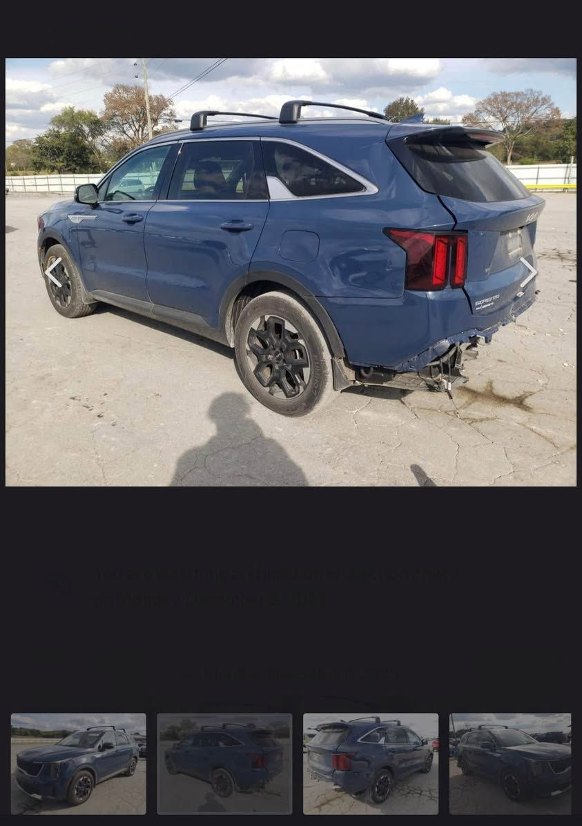 السلام عليكم … 
عندي كيا سورنتو 2024 شكل ال 25 فول 1/1 (بنوراما -بصمه -شاشه -كاميرا _جلد- كراسي كهرباء -7راكب -تبريد ٣ قطع الخ ….كامل مواصفات مفولة ) ماشية ١٤ الف ميل فقط بامريكا .مكينة 2500 gdi .بطريقها للوصول من امريكا للاردن حاليا بالباخرة موعد وصولها 28/2 لعمان وتدخل عن طريق منفذ طريبيل حادثها مثل ما واضح بالصور دعاميه خلفية فقط .. عندي وياها كتاب شهداء يعني اعفاء كمرك وضريبه ورقم واسويلك وكالة عامة ..او الي يحب حرة بدون الكتاب هم ماكو مشكلة …السعر مع كتاب الشهداء كامل واصل للحلة 245$ ….
او السعر بدون الكتاب واصل لعمان 225 
اي استفسار الاتصال ع ***********
او ***********
رقم الشاصي (5XYRL4JC0RG292996) كربلاء, العراق
