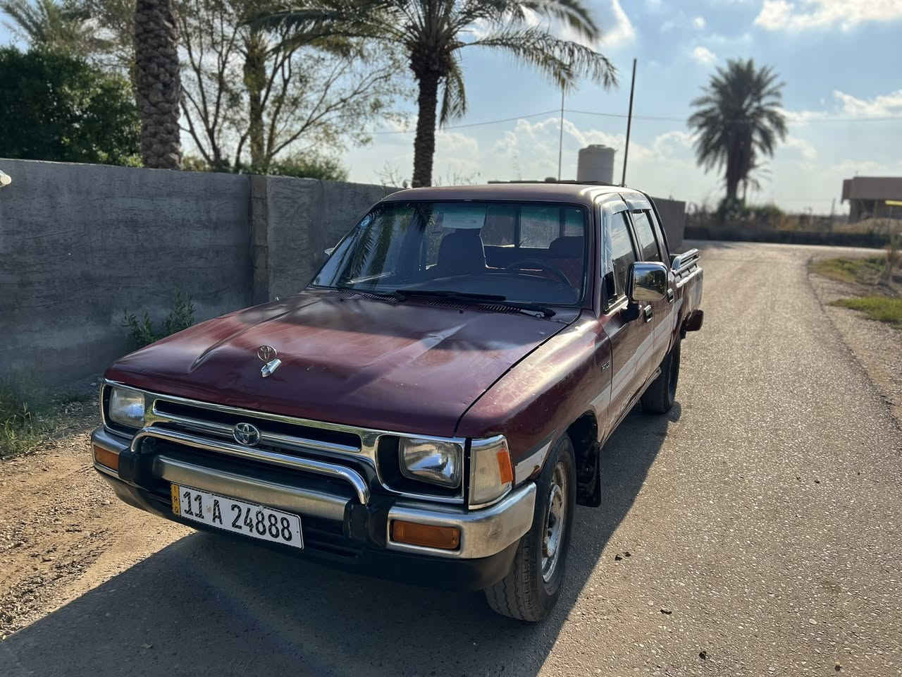 السلام عليكم تايوته موديل 1990  سياره جاهزه رقم انكليزي العنوان بغداد ابو غريب  السعر 70 وبيها مجال 
***********
