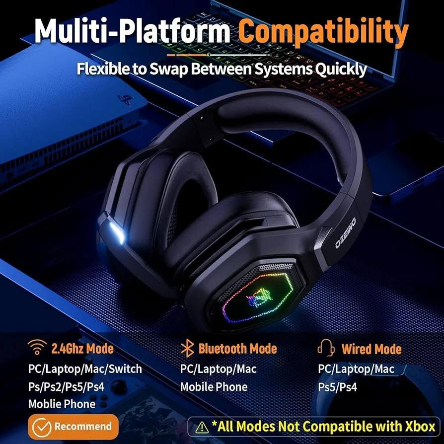 السلام عليكم
سماعة ألعاب لاسلكية مزدوجة من طراز Ozeino OW810 تتميز بإضاءة RGB.
خيارات الاتصال: تدعم الاتصال اللاسلكي بتردد 2.4 جيجاهرتز عبر دونجل USB (متوافق مع USB-A و Type-C) بالإضافة إلى اتصال بلوتوث 5.3.

الصوت والميكروفون: توفر صوتًا محيطيًا لتجربة غامرة وميكروفونًا مزودًا بخاصية إلغاء الضوضاء البيئية (ENC).

البطارية والراحة: تدوم البطارية حتى 45 ساعة من اللعب، وتأتي بتصميم مريح مزود بوسائد أذن من رغوة الذاكرة.

التوافق: تعمل مع أجهزة الكمبيوتر، PS4، PS5، وأجهزة اللابتوب والهواتف الذكية
السعر 30 الف


**إذا كنت صاحب هذا الإعلان وتريد حذفه لأي سبب، رجاءا أرسل رسالة إلى الدعم الفني**