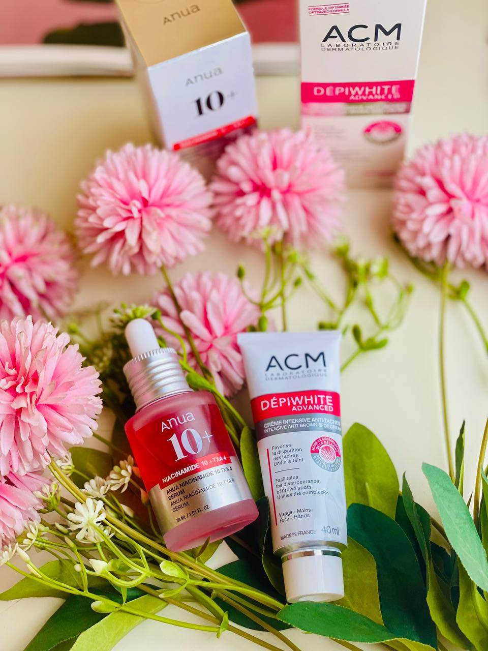 ✨ بشرتج تستاهل تفتح وتصفى ✨
وفرنالكم ثنائي العناية الأقوى للتصبغات والبقع الداكنة 👇

🔹 ACM Dépiwhite Advanced Cream
كريم فرنسي أصلي، يساعد على توحيد لون البشرة ويخفي التصبغات والبقع العنيدة ✨

مناسب للوجه واليدين
يفتح البشرة ويوحد اللون

🔹 Anua Niacinamide 10% + TXA 4% Serum
سيروم كوري مشهور، يشتغل على التصبغات بتركيبة قوية من النياسيناميد + حمض الترانكساميك 🤍

✅يقلل آثار البقع
✅ينطي إشراقة وصفاء للبشرة

💫 الثنين يكملون بعض: السيروم يعالج + الكريم يثبت النتيجة ويخلي بشرتج صافية وموحدة. بغداد, العراق


**إذا كنت صاحب هذا الإعلان وتريد حذفه لأي سبب، رجاءا أرسل رسالة إلى الدعم الفني**