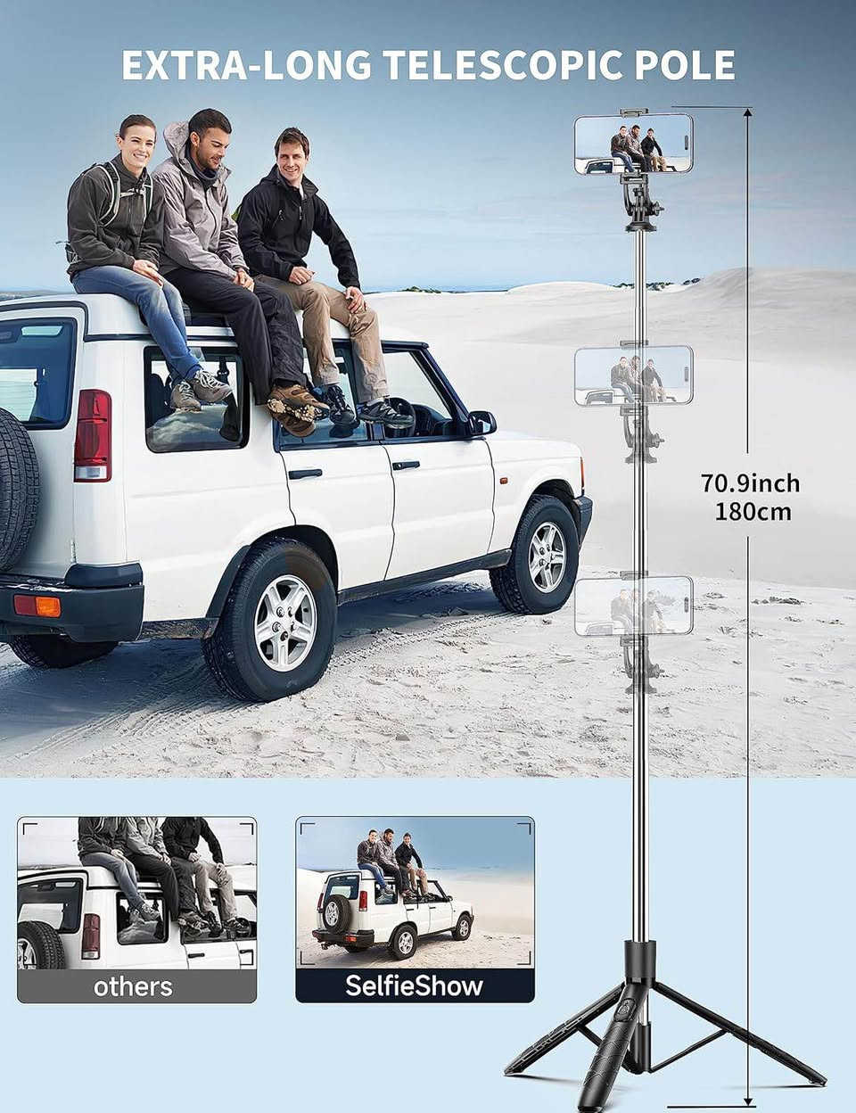 🎥 Q16SS Selfie Stick & Tripod | 1.8M

لە کاتی سێلفی گرتن یان تۆمارکردنی ڤیدیۆ هەستت کردووە کە دەستت دەلەرزێت یان زاویای باش نادۆزیتەوە؟ 🤔

Q16SS چارەسەری ئەو کێشەیەیە 👌

🔹 درێژی تا 1.8 مەتر (180cm) بۆ وێنە و ڤیدیۆی فراوانتر
🔹 دروستکراو لە ئەڵمنیۆمی بەهێز و سووک
🔹 هۆڵدەری مۆبایل بە سوڕانەوەی 360° بۆ هەموو ئاراستەکان
🔹 ڕیمۆتی بلوتووث بۆ وێنەگرتن و تۆمارکردن لە دوورەوە
🔹 دەبێتە Tripod ـێکی جێگیر بۆ لایڤ، ڤلۆگ و ڤیدیۆی TikTok
🔹 گونجاو بۆ مۆبایلەکانی 4 تا 7 ئینچ
🔹 کاتێک دادەخرێت تەنها 31cm قەبارەیەتی، بۆیە ئاسانە لە جانتا یان ئۆتۆمبێل هەڵیبگریت

📸 گونجاو بۆ:
✔️ TikTok Creator
✔️ Instagram Reels
✔️ Facebook Live
✔️ YouTube
✔️ سەفەر و گەشت

ئەگەر دەتەوێت بە بێ یارمەتی کەسێک ڤیدیۆ و وێنەی پڕۆفیشناڵ دروست بکەیت، Q16SS یەکێکە لە باشترین هەڵبژاردەکان.

📩 بۆ نرخ و داواکاری نامە بنێرە. السليمانية, العراق


**إذا كنت صاحب هذا الإعلان وتريد حذفه لأي سبب، رجاءا أرسل رسالة إلى الدعم الفني**