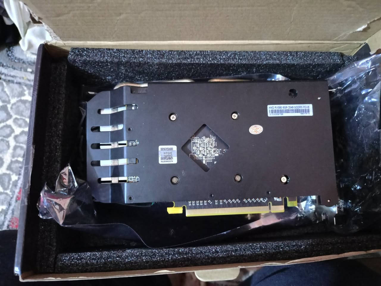 للبيع كرت شاشه
RX580g8
جديد غير مستخدم 
ادفع سعر بما يرضي


**إذا كنت صاحب هذا الإعلان وتريد حذفه لأي سبب، رجاءا أرسل رسالة إلى الدعم الفني**