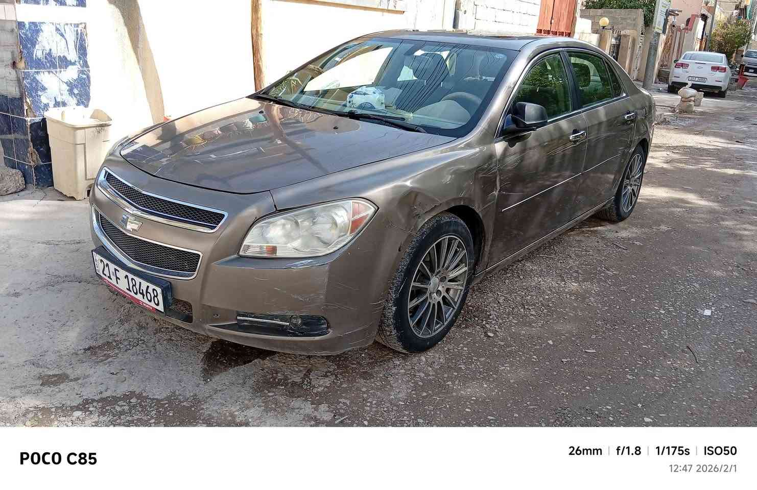 من رخست ادمن المحترم 
شوفرليت ماليبو موديل 12 التي زت فول مواصفات للبيع سعر 85 وبي مجال لطيبين مكان كلار تابع لسليمانيه ***********
