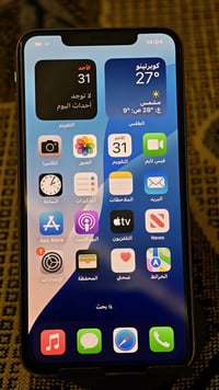 Xs max آيفون مستعمل نظيف جداً -ذاكره 256 -لون ابيض 🤍 -البطاريه الأصلية...